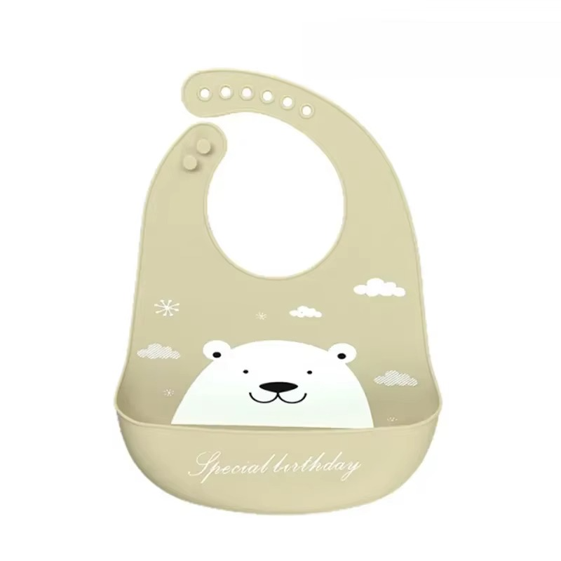 Easy Clean Dino Baby Bibs