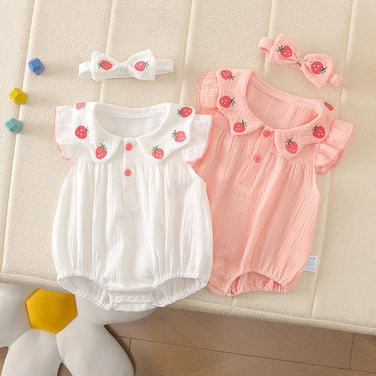 Strawberry Sweet Baby Romper Gift