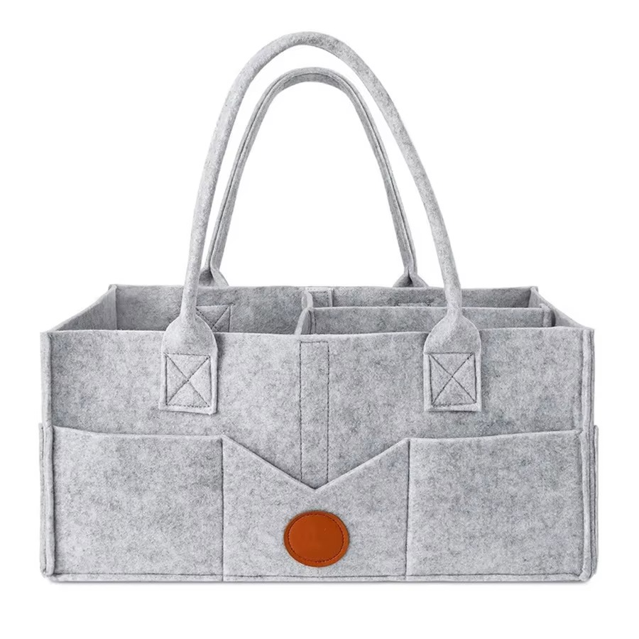 Cozy Felt Diaper Storage Tote