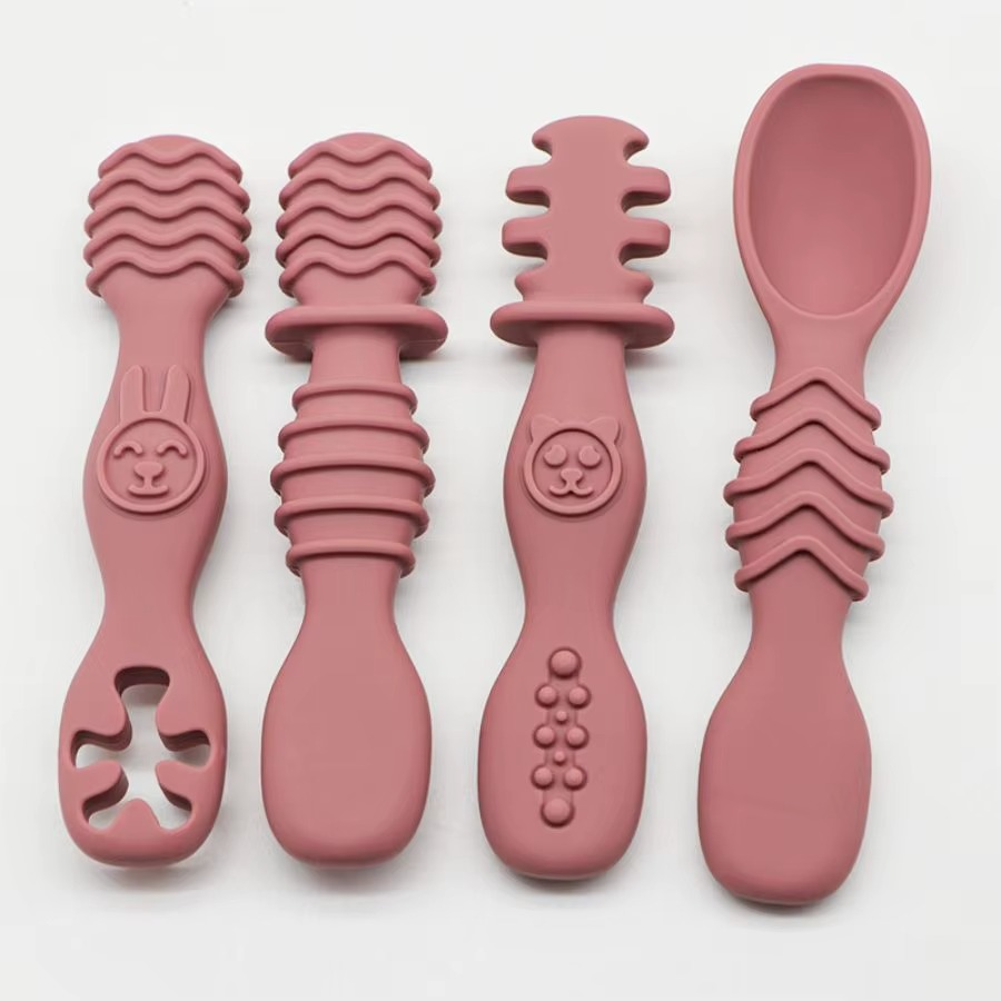 SoftGrip Silicone Baby Spoon Set