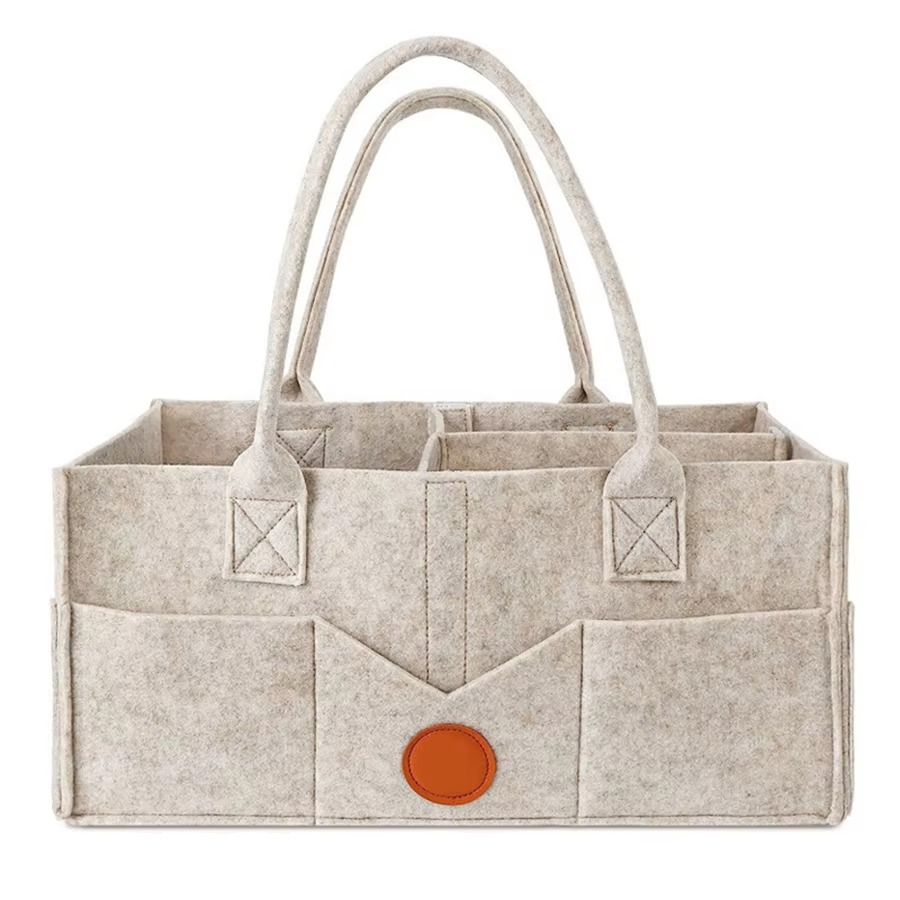 Cozy Felt Diaper Storage Tote