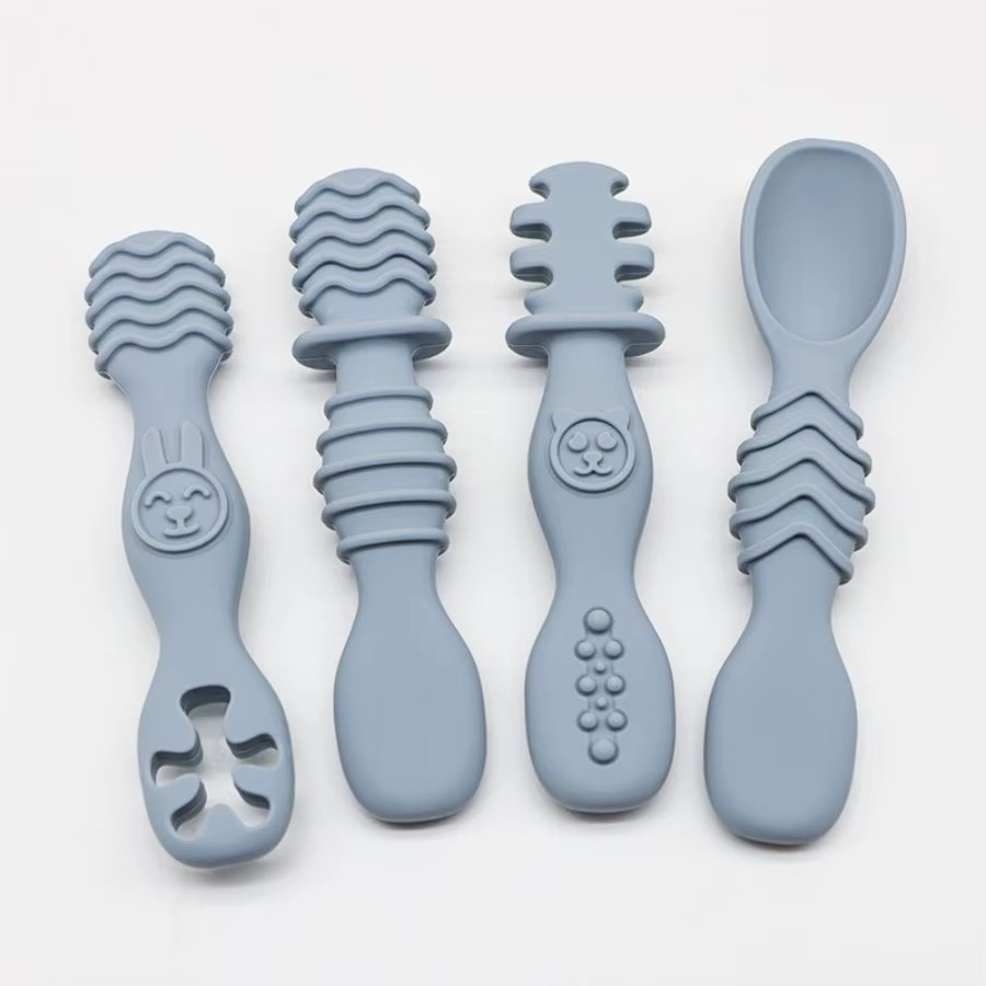 SoftGrip Silicone Baby Spoon Set