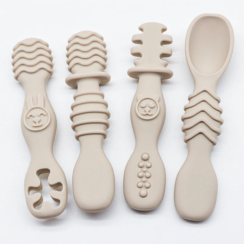SoftGrip Silicone Baby Spoon Set