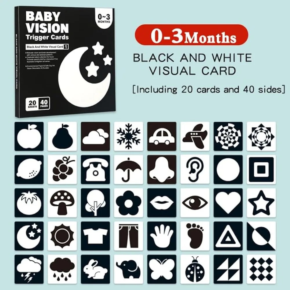 Baby Focus Flash Cards High Contrast
