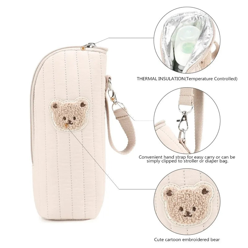 Cuddly Bear Bottle Tote Bag