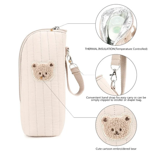 Cuddly Bear Bottle Tote Bag