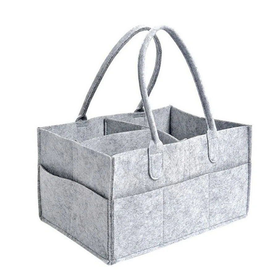 Cozy Felt Diaper Storage Tote