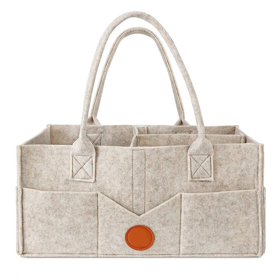 Cozy Felt Diaper Storage Tote