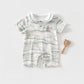 Cozy Striped Baby Romper Onesie