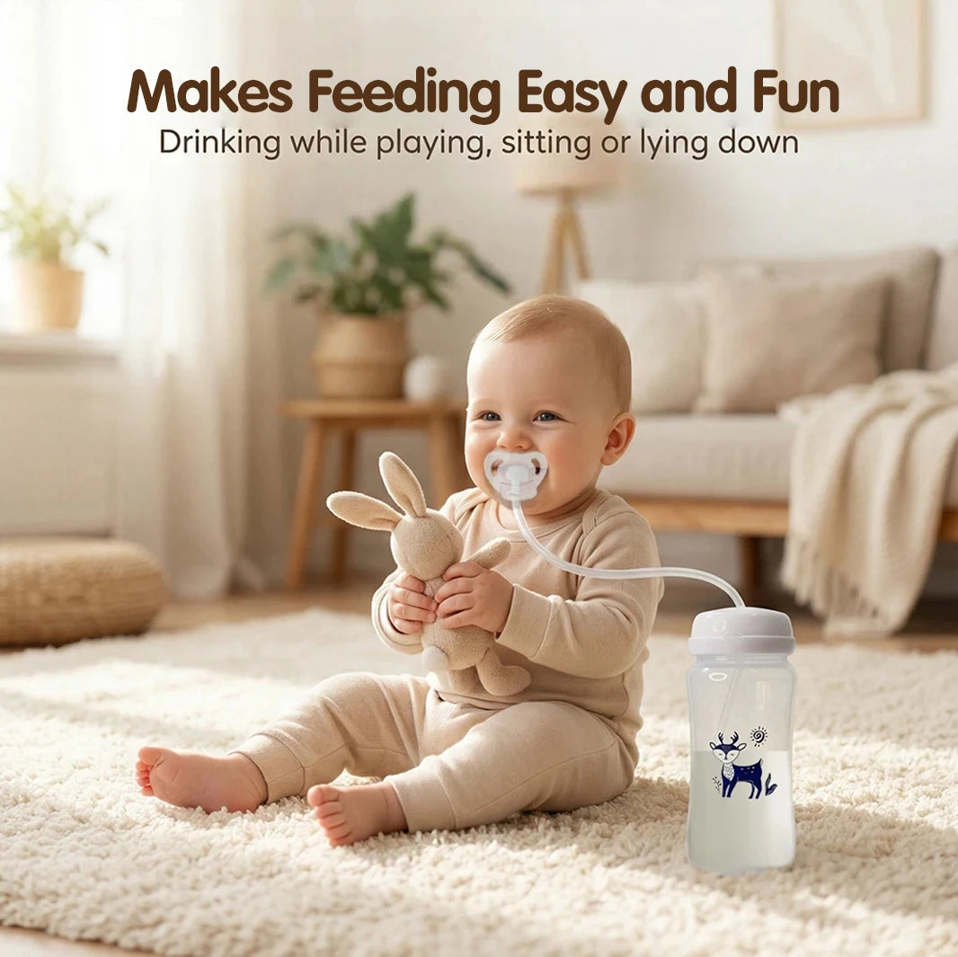 HandsFree Wide Neck Baby Bottle