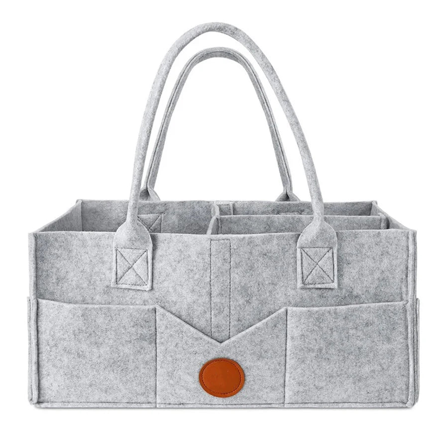 Cozy Felt Diaper Storage Tote
