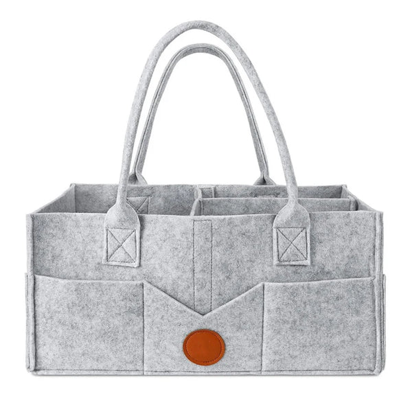 Cozy Felt Diaper Storage Tote