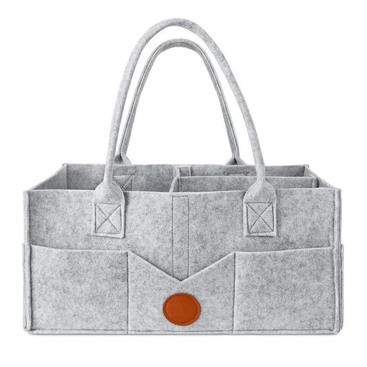 Cozy Felt Diaper Storage Tote