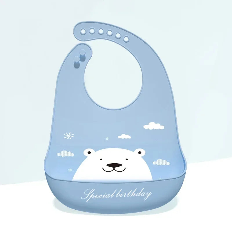 Easy Clean Dino Baby Bibs